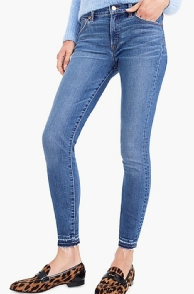 J.crew 8" toothpick jean with let down hem 2
